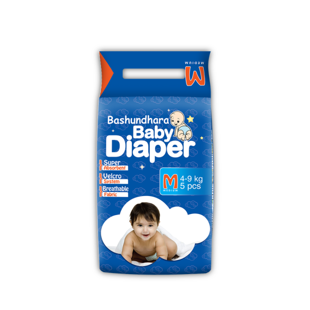 Bashundhara Baby Diaper size-M (4-9 kg)