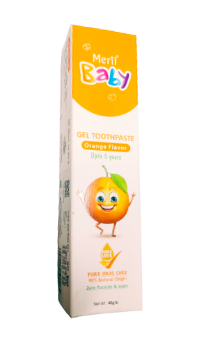 Meril baby toothpaste (Orange flavour)